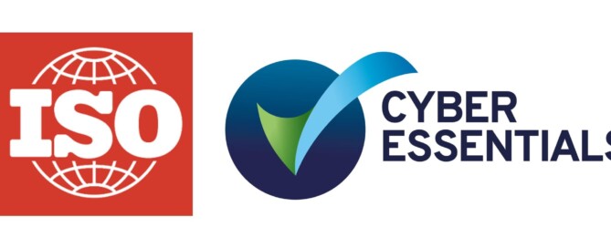 ISO & Cyber Essentials logos