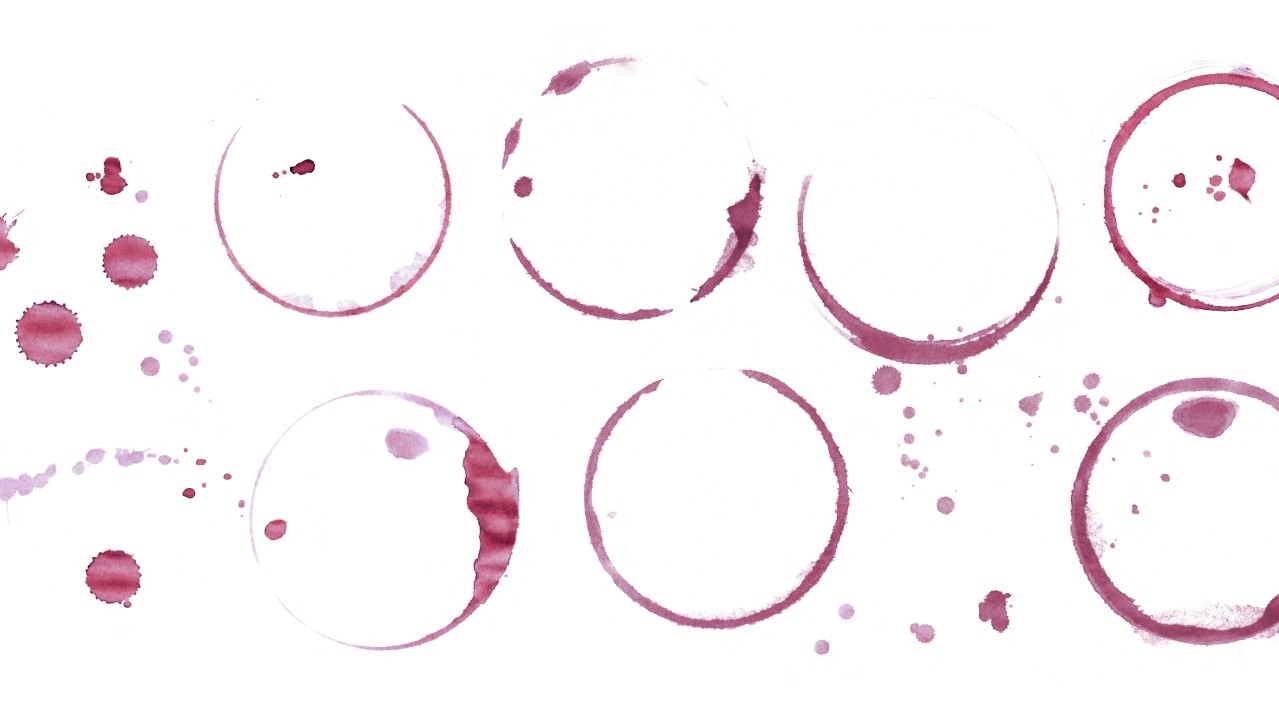 Wine glass stains - soft fraud.